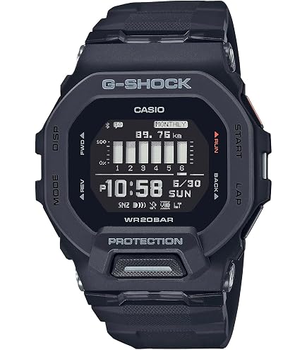 G-SHOCK　GBD-200　ブラック　画面保護シール貼ってます！ Amazon.co.jp: (3枚入り) Frgnie Compatible with Casio GBD-200